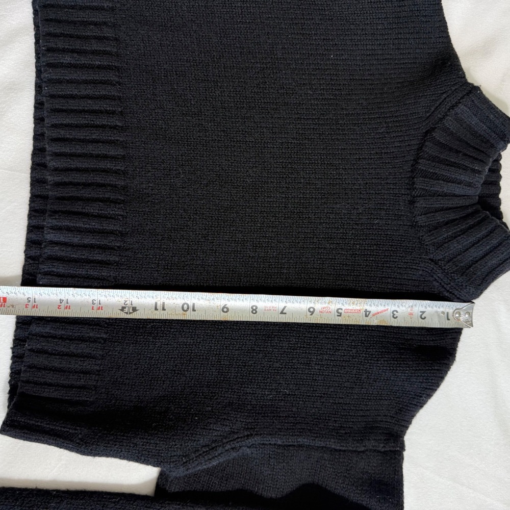 Wilfred Free Black Merino Wool Cropped Turtleneck Sweater Size S - Picture 4 of 7